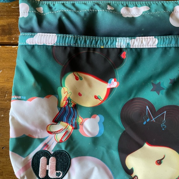 Harajuku Lovers Crossbody Handbag Bag Purse Gwen Stefani Adjustable Pockets - Picture 2 of 9